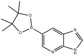 6-(4,4,5,5-tetramethyl-1,3,2-dioxaborolan-2-yl)-1H-imidazo[4,5-b]pyridine Struktur