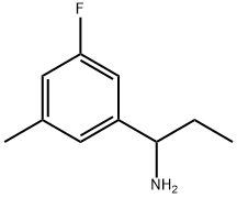 1-(3-FLUORO-5-METHYLPHENYL)PROPAN-1-AMINE Struktur