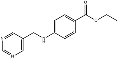 Benzoic acid,4-[(5-pyrimidinylmethyl)amino]-,ethyl ester Struktur