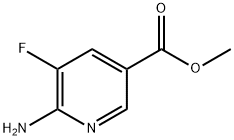 methyl 6-amino-5-fluoropyridine-3-carboxylate Struktur