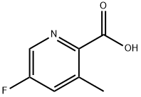 5-Fluoro-3-methylpicolinic acid Struktur