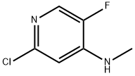 2-chloro-5-fluoro-N-methylpyridin-4-amine Struktur