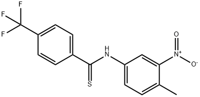 N-(4-Methyl-3-nitrophenyl)-4-(trifluoromethyl)benzothioamide Struktur