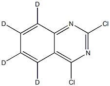 2,4-dichloroquinazoline-d4 Struktur