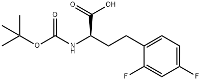 Boc-2,4-difluoro-D-homophenylalanine Struktur