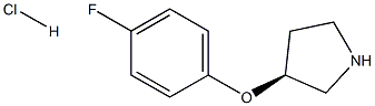 (S)-3-(4-Fluoro-phenoxy)-pyrrolidine hydrochloride Struktur