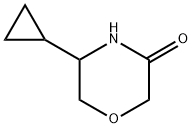 5-Cyclopropyl-morpholin-3-one Struktur