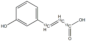 m-Coumaric acid-[13C3] Struktur