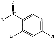 4-Bromo-2-chloro-5-nitropyridine Struktur