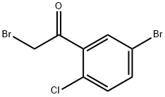 2-Bromo-1-(5-bromo-2-chlorophenyl)ethanone Struktur