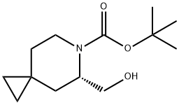 (S)-tert-butyl 5-(hydroxymethyl)-6-azaspiro[2.5]octane-6-carboxylate Struktur