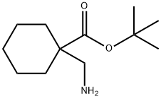 1-Aminomethyl-cyclohexanecarboxylic acid tert-butyl ester Struktur