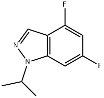 4,6-Difluoro-1-isopropyl-1H-indazole Struktur