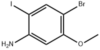 4-Bromo-2-iodo-5-methoxy-phenylamine Struktur