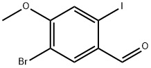 5-Bromo-2-iodo-4-methoxybenzaldehyde Struktur