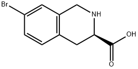 (3R)-7-bromo-1,2,3,4-tetrahydroisoquinoline-3-carboxylic acid Struktur