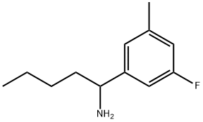 1-(3-FLUORO-5-METHYLPHENYL)PENTAN-1-AMINE Struktur