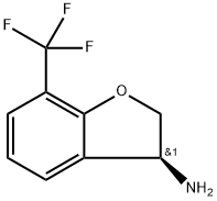 (3S)-7-(TRIFLUOROMETHYL)-2,3-DIHYDROBENZO[B]FURAN-3-YLAMINE Struktur