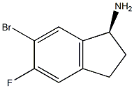 (1S)-6-BROMO-5-FLUOROINDANYLAMINE Struktur