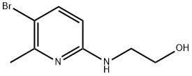 2-(5-bromo-6-methylpyridin-2-ylamino)ethanol Struktur