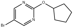 5-Bromo-2-cyclopentyloxypyrimidine Struktur