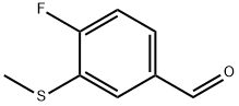 4-Fluoro-3-(methylthio)benzaldehyde Struktur