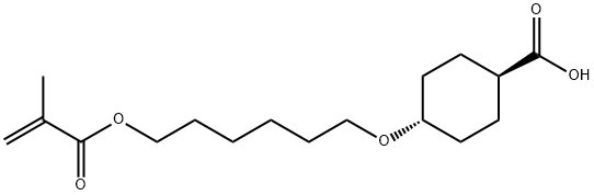 trans-4-((6-(methacryloyloxy)hexyl)oxy)cyclohexanecarboxylic acid Structure