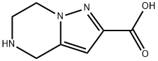 Pyrazolo[1,5-a]pyrazine-2-carboxylic acid, 4,5,6,7-tetrahydro- Struktur