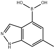 6-methyl-1H-indazol-4-yl-4-boronic acid Struktur