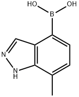 7-methyl-1H-indazol-4-yl-4-boronic acid Struktur