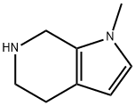 1-Methyl-4,5,6,7-tetrahydro-1H-pyrrolo[2,3-c]pyridine Struktur