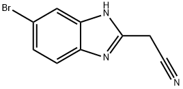 5-Bromo-2-(cyanomethyl)benzimidazole Struktur