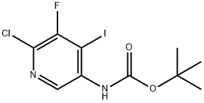 TERT-BUTYL (6-CHLORO-5-FLUORO-4-IODOPYRIDIN-3-YL)CARBAMATE(WXG00223) Struktur