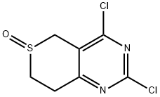 2,4-Dichloro-7,8-dihydro-5H-thiopyrano[4,3-d]pyrimidine 6-oxide Struktur