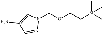 1-((2-(trimethylsilyl)ethoxy)methyl)-1H-pyrazol-4-amine Struktur