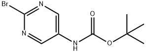 tert-Butyl (2-bromopyrimidin-5-yl)carbamate Struktur