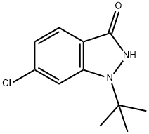 1-(tert-Butyl)-6-chloro-1,2-dihydro-3H-indazol-3-one Struktur