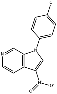 1-(4-Chlorophenyl)-3-nitro-1H-pyrrolo[2,3-c]pyridine Struktur