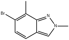 6-Bromo-2,7-dimethyl-2H-indazole Struktur