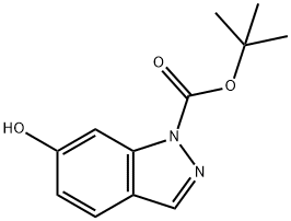 tert-Butyl 6-hydroxy-1H-indazole-1-carboxylate Struktur