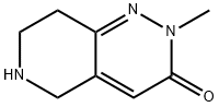 2-Methyl-5,6,7,8-tetrahydro-2H-pyrido[4,3-c]pyridazin-3-one Struktur