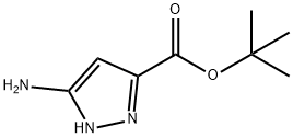 tert-butyl 5-amino-1H-pyrazole-3-carboxylate Struktur