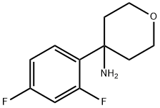 4-(2,4-Difluorophenyl)tetrahydro-2H-pyran-4-amine Struktur