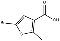 5-Bromo-2-methyl-thiophene-3-carboxylic acid Struktur