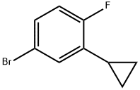 4-bromo-2-cyclopropyl-1-fluorobenzene Struktur