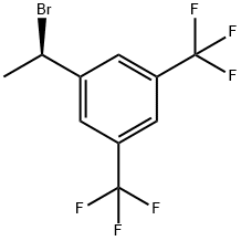 (R)-1-(1-bromoethyl)-3,5-bis(trifluoromethyl)benzene Struktur