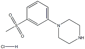 1-(3-(Methylsulfonyl)phenyl)piperazine hydrochloride Struktur