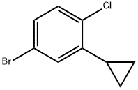 4-bromo-1-chloro-2-cyclopropylbenzene Struktur