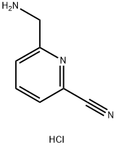 6-(Aminomethyl)picolinonitrile hydrochloride Struktur