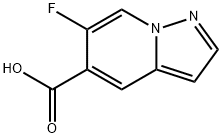 6-Fluoropyrazolo[1,5-a]pyridine-5-carboxylic acid Struktur